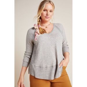 Anthropologie Eri + Ali Space Dyed Hacci Tunic 1X